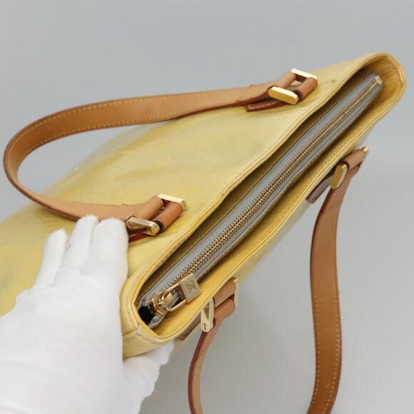 LOUIS VUITTON Monogram Vernis Houston Hand Bag Baby Blue M91005 - Picture 8 of 13